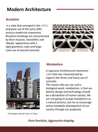 modernism- Modern and post modern Architecture | PDF