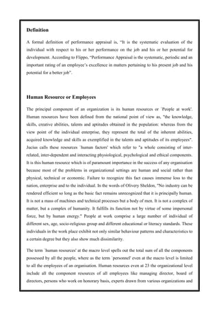 A Study on performance appraisal system and employee benefits of ...