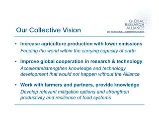 Global Research Alliance for Agricultural Greenhouse Gasses