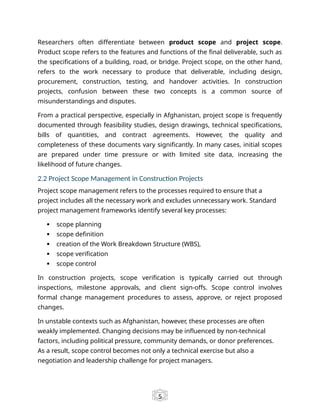 Highway Project Scope Shafiqullah Yousafzai Project Scope and Scope Creep.docx