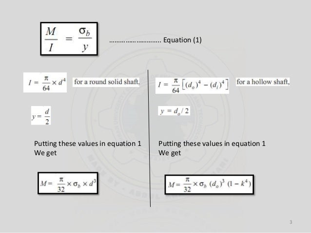 shaft subjected to bending moment only 2
