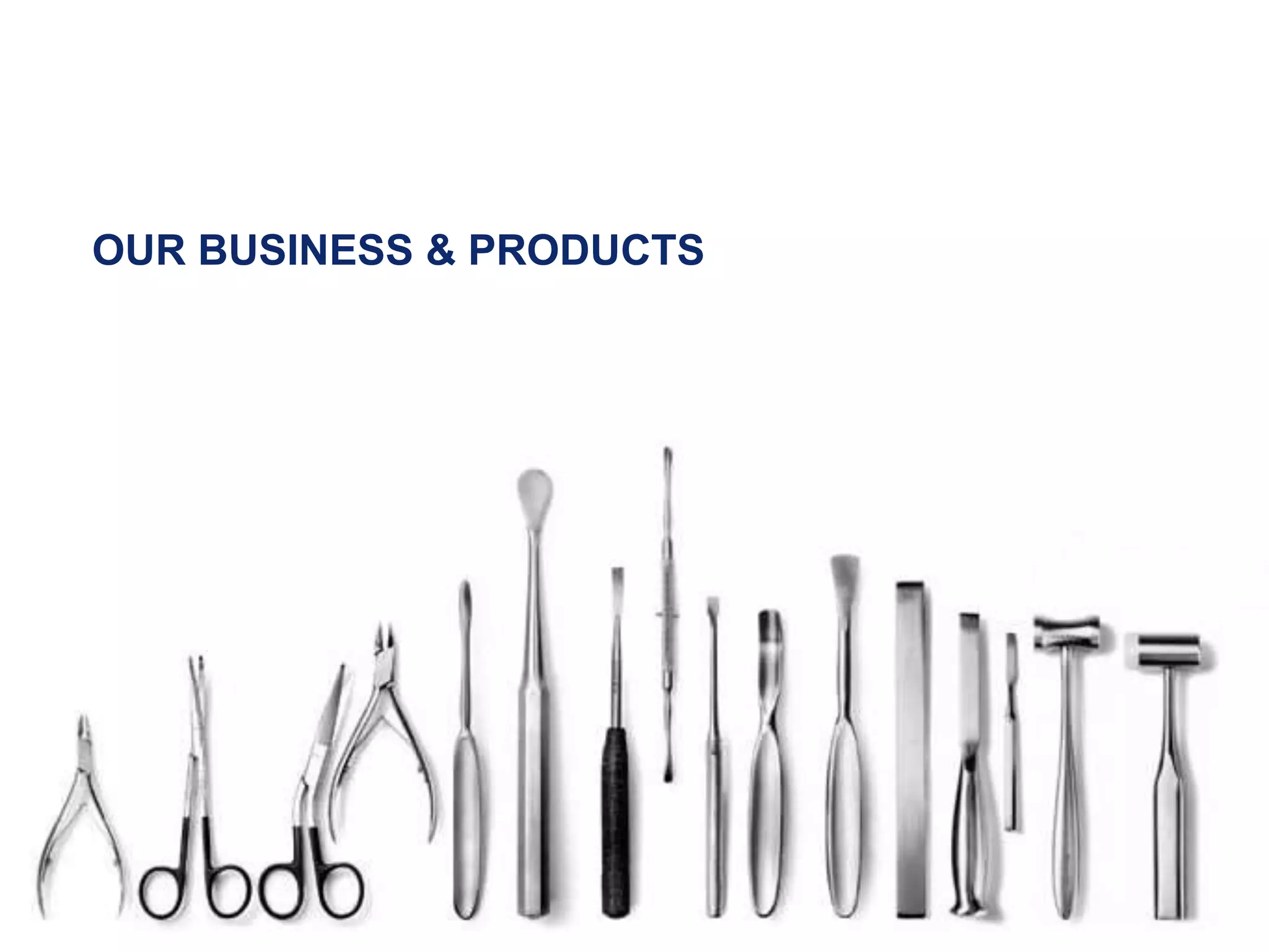 1
OUR BUSINESS & PRODUCTS
 