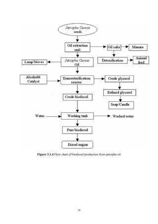 18
Figure 3.1.4 Flow chart of biodiesel production from jatropha oil
 