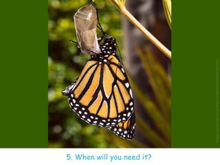 5. When will you need it?
© 2011 IBM Corporation




                                                     Image source: http://www.flickr.com/photos/sidm/4813041825
 