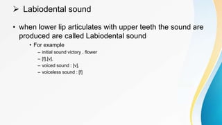 Place of articulation | PPT
