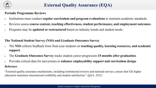 Quality Assurance in UK Higher Education | PDF