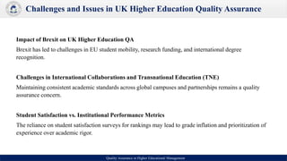 Quality Assurance in UK Higher Education | PDF
