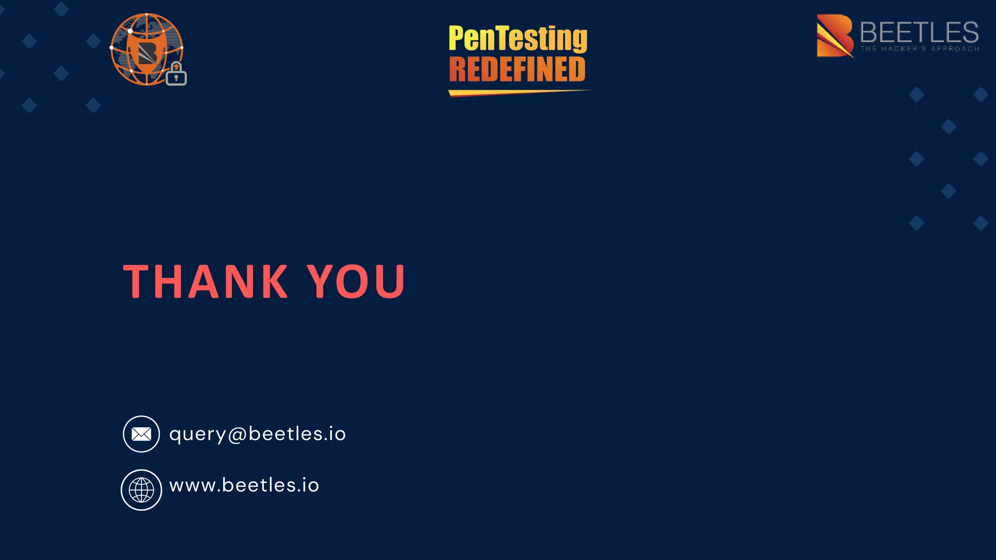 THANK YOU
query@beetles.io
www.beetles.io
 