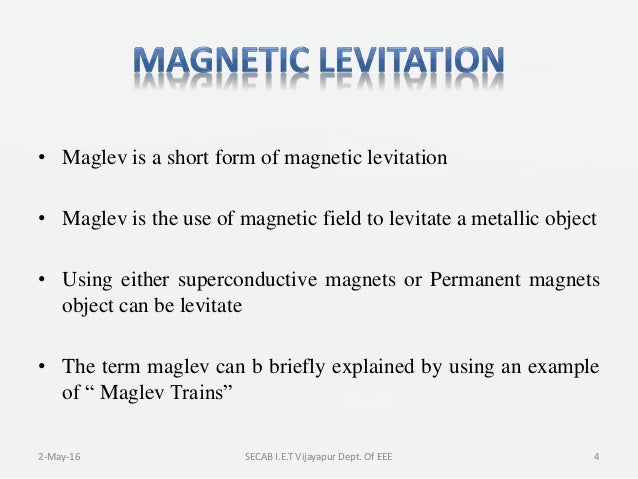 Magnetic Levitation Explained - 52 Creative Wedding Ideas & Wedding