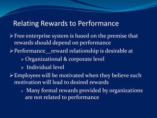 organizational reward system | PPTX