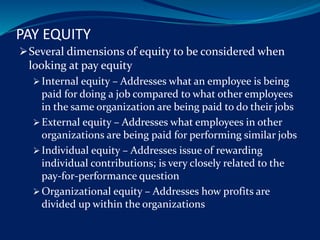 Organization Equity organizational reward system | PPTX