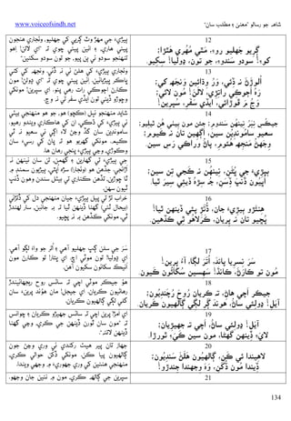 ‫ﺷﺎﻫﻪ ﺟﻮ رﺳﺎﻟﻮ ”ﻣﻌﻨﻰ ۽ ﻣﻄﻠﺐ ﺳﺎن“‬

‫21‬
‫َ‬
‫ُُ‬
‫َ‬
‫َ‬
‫ﮘﺮﻳﻮ ﺟﮭﻠﻴﻮ رو‪ ،‬ﻣﭥﻲ ﻣﻬﺮي ﻫﭥﮍא؛‬
‫ِِ‬
‫ﮐﻮ‪ !‬ﺳﻮدو َ‬
‫ﺳﻨﺪو‪ ،‬ﺟﻮ ﺗﻮن، ڍوﻟﻴﺎ! ﺳﮑﻴﻮ.‬
‫ِ ِ‬
‫31‬
‫ُאﻟﻮڙڻ ﻧﻪ ڏﺋﻲ، ور وڌאﺋﻴﻦ َ َ‬
‫وﻧﺠﮫ ﮐﻲ؛‬
‫َ َ ِ‬
‫َ ُ ِ‬
‫َ ُ َ‬
‫َ َ ُ‬
‫ره אﭴﻮﻛﻲ رאﺗﮍي، ﻻﻟﻦ! ﻣﻮن ﻻﺋﻲ؛‬
‫ِ‬
‫ِِ‬
‫َ‬
‫َ ُ َ‬
‫وڃ م ﭰﻮڙאﺋﻲ، אﻳﮇي ﺳﻔﺮ، ﺳﭙﺮﻳﻦ!‬
‫َ ِ ُ ِ‬
‫41‬

‫ُ‬
‫ُ ِ َُِ ِ ُ َ‬
‫ﺟﻴﻜﺲ ﻧﭕﺮ ﻧﻴﻨﻬﻦ ﺳﻨﺪوم؛ ﺟﺌﻦ ﻣﻮن ﺑﻴﭡﻲ ﻫﻦ ﭤﻴﻠﻴﻮ؛‬
‫ِ‬
‫ِ‬
‫ِ‬

‫َ‬
‫َ‬
‫ُ ُِ‬
‫ﺳﻌﻴﻮ ﺳﺎﻣﻮﻧﮉﻳﻦ ﺳﻴﻦ، אﮘﻬﻴﻦ ﺗﺎن ﻧﻪ ﻛﻴﻮم؛‬
‫ِ‬
‫ُ‬
‫َ ُ َ ِ ُ‬
‫وﺟﮭﮡ ﻣﻨﺠﮫ ﻫﺌﻮم، ﭘﺎڻ ورאﻛﻲ رس ﺳﻴﻦ.‬
‫َ ِ‬
‫ِ‬
‫ِ‬
‫51‬
‫ﭔﻴﮍيَء ﺟﻲ ﭜﮣﻦ، ﻧﻴﻨﻬﻦ ﻧﻪ َ‬
‫َُ ِ ِ ُ‬
‫ﻛﺠﻲ ﺗﻦ ﺳﻴﻦ؛‬
‫ِ‬
‫ِ‬
‫ُאﭜﻴﻮن ڏﻧﭛ ڏﺳﻦ، ﺟﻪ ﺳﮍهُ‬
‫َ َ ِ َ ِ ُ‬
‫ُ‬
‫ِ ِ َ‬
‫ِ ڏﻳﺌﻲ ﺳﻴﺮ ﭤﻴﺎ.‬
‫61‬
‫ﻫﻨﺌﮍو ﭔﻴﮍيَء ﺟﺎن، ُ َ‬
‫ِ َ‬
‫ڏﺗﮍ ﭘﺌﻲ ڏﻳﻨﻬﻦ ﭤﻴﺎ!‬
‫ِ‬
‫ِ‬
‫ُ‬
‫ﭘﮁﻴﻮ ﺗﺎن ﻧﻪ ﭘﺮﻳﺎن، ﻛﺮﻻﻫﻮ ﭤﻲ ﻛﮇﻫﻴﻦ.‬
‫ََ ُ ِ‬
‫ِ‬

‫71‬
‫َ ََ‬
‫ﺳﺮ ﻧﺴﺮﻳﺎ ﭘﺎﻧﺪ، ُאﺗﺮ ﻟﮙﺎ، آ‪ ‬ﭘﺮﻳﻦ!‬
‫ِِ‬
‫ََ ِ ِ‬
‫َ‬
‫َ‬
‫َ َ‬
‫ُ ُ‬
‫ُ‬
‫ﻣﻮن ﺗﻮ ﻛﺎرڻ، ﻛﺎﻧﮅ! ﺳﻬﺴﻴﻦ ﺳﮑﺎﺋﻮن ﻛﻴﻮن.‬
‫َ ِ‬
‫81‬
‫َ‬
‫ُ َ ُ َ ُِ‬
‫ﺟﻴﻜﺮ אﭼﻲ ﻫﺎڻ، ﺗﻪ ﻛﺮﻳﺎن روح رﭼﻨﺪﻳﻮن؛‬
‫ِ‬
‫َ َ‬
‫َ‬
‫ُ‬
‫آﻳﻞ! ڍوﻟﺌﻲ ﺳﺎڻ، ﻫﻮﻧﺪ ﮘﺮ ﻟﮙﻲ ﮘﺎﻟﮭﻴﻮن ﻛﺮﻳﺎن.‬
‫ِ‬
‫َ ِ‬
‫ِ ِ‬
‫91‬
‫آﻳﻞ! ڍوﻟﺌﻲ ﺳﺎڻ، َ‬
‫ُ אﭼﻲ ﺗﻪ ﺟﮭﻴﮍﻳﺎن؛‬
‫ِ‬
‫ِ‬
‫َ ِ‬
‫َ َ‬
‫ﻻي‪ ‬ڏﻳﻨﻬﻦ ﮔﮭﮣﺎ، ﻣﻮن ﺳﻴﻦ ﻛﻲ‪ ‬ﭤﻮرڙא.‬
‫َ ِ‬
‫02‬
‫ََ‬
‫َ‬
‫ﻻﻫﻴﻨﺪא ﺋﻲ ﻛﻦ، ﮘﺎﻟﮭﻴﻮن ﻫﻠﮡَ‬
‫َ ُِ‬
‫ُ‬
‫ﺳﻨﺪﻳﻮن؛‬
‫ِ‬
‫ِ‬
‫ڏﻳﻨﺪא ﻣﻮن ڏﮐﻦ، وهَ‬
‫ُ‬
‫ُ َ ِ َ‬
‫وﺟﮭﻨﺪא ﺟﻨﺪڙو!‬
‫ِ‬
‫ِ‬
‫ِ‬
‫12‬
‫431‬

‫‪www.voiceofsindh.net‬‬

‫ﭔﻴﮍي‪ ‬ﺟﻲ ﻣﻬﮍ وٽ ﮘﺮﻳﻲ ﮐﻲ ﺟﮭﻠﻴﻮ، وﮢﺠﺎري ﻫﻨﺠﻮن‬
‫ﭘﻴﺌﻲ ﻫﺎري، ۽ אﺋﻴﻦ ﭘﻴﺌﻲ ﭼﻮي ﺗﻪ ”אي ﻻﻟﻦ! ِאﻫﻮ‬
‫ﺗﻨﻬﻨﺠﻮ ﺳﻮدو ﺋﻲ ﭔﻦ ﭘﻴﻮ، ﺟﻮ ﺗﻮن ﺳﻮدو ﺳﮑﺌﻴﻦ“‬
‫وﮢﺠﺎري ﭔﻴﮍي‪ ‬ﮐﻲ ﻫﻠﮡ ﺋﻲ ﻧﻪ ڏﺋﻲ. وﻧﺠﮭﻪ ﮐﻲ ﮐﮣﻲ‬
‫ﭜﺎﻛﺮ ﭜﻴﮍﻳﺎﺋﻴﻦ. ِאﺋﻴﻦ ﭘﻴﺌﻲ ﭼﻮي ﺗﻪ ”אي ڍوﻟﮡ! ﻣﻮن‬
‫ﻛﺎرڻ אﭴﻮﻛﻲ رאت رﻫﻲ ﭘﺌﻮ. אي ﺳﭙﺮﻳﻦ! ﻣﻮﻧﮑﻲ‬
‫وﮀﻮڙو ڏﻳﺌﻲ ﺗﻮن אﻳﮇي ﺳﻔﺮ ﺗﻲ ﻧﻪ وڃ.‬
‫ﺷﺎﻳﺪ ﻣﻨﻬﻨﺠﻮ ﻧﭕﻞ )ﻛﭽﻮ( ﻫﻮ، ﺟﻮ ﻫﻮ ﻣﻨﻬﻨﺠﻲ ﺑﻴﭡﻲ‬
‫ﺋﻲ ﭔﻴﮍي‪ ‬ﮐﻲ ڌﻛﻲ، אن ﮐﻲ ﻫﺎﻛﺎري وﻳﻨﺪو رﻫﻴﻮ.‬
‫ﺳﺎﻣﻮﻧﮉﻳﻦ ﺳﺎن ﮔﮇ وﭸﮡ ﻻ‪ ‬אﮘﻲ ﺋﻲ ﺳﻌﻴﻮ ﻧﻪ ﭤﻲ‬
‫ﻛﻴﻢ. ﻣﻮﻧﮑﻲ ﮔﮭﺮﺑﻮ ﻫﻮ ﺗﻪ ﭘﺎڻ ﮐﻲ رﺳﻲ‪ ‬ﺳﺎن‬
‫وﻛﻮڙي، وﭸﻲ ﭔﻴﮍي‪ ‬ﭘﺌﺠﻲ رﻫﺎن ﻫﺎ.‬
‫ﺟﻲ ﭔﻴﮍي‪ ‬ﺗﻲ ﮔﮭﺎرﻳﻦ ۽ ﮔﮭﻤﻦ، ﺗﻦ ﺳﺎن ﻧﻴﻨﻬﻦ ﻧﻪ‬
‫ُ‬
‫َ‬
‫אڙאﺋﺠﻲ. ﺟﮇﻫﻦ ﻫﻮ )وﮢﺠﺎرא( ﺳﮍه אﭘﭩﻲ، ﭔﻴﮍﻳﻮن ﺳﻤﻨﮉ ۾‬
‫ﭤﺎ ﮀﻮڙﻳﻦ، ﺗﮇﻫﻦ ﻛﻨﺎري ﺗﻲ ﺑﻴﭡﻞ ﺳﻨﺪن وﻫﻮن ڏﻧﭛ‬
‫ﭤﻴﻮن ﺳﻬﻦ.‬
‫ﺧﺮאب ﺗﮍ ﺗﻲ ﭘﻴﻞ ﭔﻴﮍي‪ ‬ﺟﻴﺎن ﻣﻨﻬﻨﺠﻲ دل ﮐﻲ ڏﺗﮍﺋﻲ‬
‫)ﺑﻴﺤﺎل ﭤﺌﻲ( ﮔﮭﮣﺎ ڏﻳﻨﻬﻦ ﭤﻴﺎ ﺗﻪ ﺑﻪ ﺟﺎﻧﺒﻦ، ﺳﺎر ﻟﻬﻨﺪڙ‬
‫ﭤﻲ، ﻣﻮﻧﮑﻲ ﻛﮇﻫﻦ ﺑﻪ ﻧﻪ ﭘﮁﻴﻮ.‬
‫ُ‬
‫َ َ‬
‫ﺳﺮ ﺟﻲ ﺳﻠﻦ ﮘﭛ ﺟﮭﻠﻴﻮ آﻫﻲ ۽ אﺗﺮ ﺟﻮ وאُء ﻟﮙﻮ آﻫﻲ.‬
‫אي ڍوﻟﻴﺎ! ﺗﻮن ﻣﻮﭨﻲ אچ. אي ﭜﺘﺎر! ﺗﻮ ﻛﺎرڻ ﻣﻮن‬
‫َ‬
‫אﻧﻴﻚ ﺳﮑﺎﺋﻮن ﺳﮑﻴﻮن آﻫﻦ.‬
‫ُ‬
‫ﻫﻮ ﺟﻴﻜﺮ ﻣﻮﭨﻲ אﭼﻲ ﺗﻪ ﺳﺎﮢﺲ روح رﻳﺠﮭﺎﺋﻴﻨﺪڙ‬
‫ُ‬
‫رﻫﺎﮢﻴﻮن ﻛﺮﻳﺎن. אي ﺟﻴﺠﻞ! ﻣﺎن ﻫﻮﻧﺪ ﭘﺮﻳﻦ‪ ‬ﺳﺎن‬
‫ﮔﻠﻲ ﻟﮙﻲ ﮘﺎﻟﻬﻴﻮن ﻛﺮﻳﺎن.‬
‫َ‬
‫אي אﻣﮍ! ﭘﺮﻳﻦ אﭼﻲ ﺗﻪ ﺳﺎﮢﺲ ﺟﮭﻴﮍو ﻛﺮﻳﺎن ۽ ﭼﻮאﻧﺲ‬
‫ﺗﻪ ”ﻣﻮن ﺳﺎن ﭤﻮرن ڏﻳﻨﻬﻦ ﺟﻲ ﻛﺮي، وﭸﻲ ﮔﮭﮣﺎ‬
‫ڏﻳﻨﻬﻦ ﻻﺗﺌﻪ“.‬
‫ﺟﮭﺎز ﺗﺎن ﭘﻴﺮ ﻫﻴﭟ رﮐﻨﺪي ﺋﻲ وري وﭸﮡ ﺟﻮن‬
‫ﮘﺎﻟﻬﻴﻮن ﭘﻴﺎ ﻛﻦ. ﻣﻮﻧﮑﻲ ڏﮐﻦ ﺣﻮאﻟﻲ ﻛﺮي،‬
‫ﻣﻨﻬﻨﺠﻲ ﻫﻨﺌﻴﻦ ﮐﻲ وري ﺟﮭﻮري‪ ‬۾ وﺟﮭﻲ وﻳﻨﺪא.‬
‫ﺳﭙﺮﻳﻦ ﺟﻲ ﮘﺎﻟﻬﻪ ﻛﺮي، ﻣﻮن ۾ ﻧﺌﻴﻦ ﺟﺎن وﺟﮭﻮ.‬

 