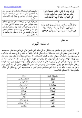 ‫ﺷﺎﻫﻪ ﺟﻮ رﺳﺎﻟﻮ ”ﻣﻌﻨﻰ ۽ ﻣﻄﻠﺐ ﺳﺎن“‬

‫‪www.voiceofsindh.net‬‬

‫َ‬
‫َ‬
‫ُ‬
‫ﭘﺮزو ﭘﺌﺪא ﻧﻪ ﭤـﺌﻲ، ﺗﺨﺘﻮ ﻣﻨﺠﮭﺎن ﺗﻦ؛‬
‫ِ‬
‫َِ‬
‫َ ُ ُ‬
‫ﻛﻮ ﺟﻮ ﻗﻬﺮ ﻛﻨﻦ، وﻳﺎ ﻛﻴﻦ ورن؛‬
‫َِ‬
‫ِ َ َ َ ِ‬
‫َ َ‬
‫َ‬
‫ُ‬
‫ُאﺗﻲ אﮢﺘﺎرن، ﺳﺎﻫﮍ! ﺳﻴﺮ ﻟﻨﮕﮭﺎ‪ ‬ﺗﻮن.‬
‫ََ ِ‬
‫ُ ِ‬
‫6‬
‫َ‬
‫درﻫﮍ ڌﻧﺲ درﻳﺎه ۾، ﺟﺖ ﻟﻬﺮﻳﻮن َ‬
‫ََ ََ َۡ َ َ َ‬
‫ُ ﻛﻦ ﻟﻮڙא؛‬
‫ِ ِ‬
‫ِ‬
‫َ‬
‫ُ َ‬
‫َ‬
‫ﺳﺌﻴﻦ אﭼﻲ ﺳﻤﻮﻧﮉ ۾، ﭤﻴﺎ ﺳﻴﮣﺎﻳﺎ ﺳﻮڙא؛‬
‫ِ ِ‬
‫َ‬
‫ُ ُ‬
‫ﺟﻲ ﺗﺎرو ﻫﺌﺎ ﺗﻮڙא، ﺗﻦ ﻫﺮﭔﻮ ﭜﺎﻧﻴﻮ ﻫﻴﻜﮍو.‬

‫ﺳﺮ ﺳﻬﮣﻲ‬

‫ﻛﻮﻧﻬﻲ، ﺗﺘﻲ אي ﺳﺎﻫﮍ! ﺗﻮن אڻ ﺗﺎرن ﮐﻲ אﭼﻲ ﺳﻴﺮ ﻣﺎن‬
‫ِ‬
‫ُ‬
‫ﭘﺎر אﻛﺎرج. )ﻫﺘﻲ ﺳﻤﻨﮉ ﺟﻲ ﻫﻴﺒﺘﻨﺎכ ﺻﻮرت‬
‫وﺳﻴﻠﻲ، ِאﻧﺴﺎن ﮐﻲ دﻧﻴﺎ ﺟﻲ ﭜﻮ ﺳﺎﮔﺮ ﮐﺎن آﮔﺎه ﻛﻴﻮ‬
‫وﻳﻮ آﻫﻲ.(‬
‫ﺟﺘﻲ درﻳﺎه ﺟﻲ ُאﭤﻞ ﺟﻲ دﻫﺸﺖ آﻫﻲ ۽ ﻟﻬﺮون وڏא ُ‬
‫ﻫﻞ‬
‫ﭘﻴﺌﻮن ﻣﭽﺎﺋﻴﻦ؛ ﺟﺘﻲ ﺳﻮﻳﻦ ﺳﻴﮣﺎه وאرא אﭼﻲ ﺣﻴﺮאن ۽‬
‫ُ‬
‫ﻋﺎﺟﺰ ﭤﻴﻮ ﭘﻮن، ﺗﺘﻲ אﻧﮑﻲ )درﻳﺎه ﮐﻲ( ﺟﻴﻜﻲ אﺻﻞ ﮐﺎن‬
‫ﺗﺎرو ﻫﺌﺎ، ﺗﻦ ﻫﻚ ﺋﻲ ﭨﭙﻮ ﺳﻤﺠﮭﻴﻮ. )ﻛﺎﻣﻞ ﺷﺨﺺ‬
‫دﻧﻴﺎ ﺗﻮڙي ﻃﺮﻳﻘﺖ ﺟﻲ ﺧﻮﻓﻦ ۽ ﺧﻄﺮن ﻣﺎن ﺳﺎﻋﺖ ۾‬
‫ﭘﺎر ﻟﻨﮕﮭﻴﻮ وﭸﻦ.(‬

‫دאﺳﺘﺎن ﭨﻴﻮن‬

‫ﺗﮍ ﻟﻬﮡ ﺑﻨﺎ אوﻧﻬﻲ ۾ ﻛﺎﻫﻲ ﭘﻮڻ ﻋﺎﺷﻘﻦ ﺟﻮ ﺋﻲ ﻛﻢ آﻫﻲ. ﻧﻴﻨﻬﻦ אﻫﮍي ﺷﻲ‪ ‬آﻫﻲ، ﺟﺎ ﻋﻘﻞ، ﻣﺖ ۽ ﺷﺮم‬
‫ُ‬
‫ُ‬
‫ﮐﻲ ﻧﻬﻮڙﻳﻮ ﮀﮇي. ﺳﻬﮣﻲ‪ ‬ﮐﻲ آڌي‪ ‬ﺟﻮ ﻛﻨﻦ ۾ ﭘﻮرن ﻣﭥﻲ ﭘﻮر آﻫﻦ. ڏﻳﻨﻬﻦ ﺟﻮ ﻇﺎﻫﺮي ﻃﺮح ﺟﺴﻢ ڏم ﺳﺎن אﭤﺲ،‬
‫ُ ُ‬
‫ﭘﺮ ﻣﻦ ﻣﻴﻬﺎر ﺳﺎن ﻣﮍﻫﻴﻞ אﭤﺲ. ﺳﻬﮣﻲ ﺟﺘﺎن ﺑﻪ ﮔﮭﮍي، ﺗﺘﺎن ﺳﻨﺪس ﻻ‪ ‬وאٽ آﻫﻲ. ﻛﻮڙﻳﻮن ﻛﭙﺮ ﭘﮁﻦ، ﺳﭽﻴﻮن ﻧﻪ‬
‫ﭘﮁﻦ ﮔﮭﻴﮍ ﻧﻪ ﮔﮭﺎٽ. ﺳﻬﮣﻲ אﺻﻞ ﮐﺎن ﻧﻴﻨﻬﻦ ﺳﺎن ﻧﻮאزﻳﻞ ﻫﺌﻲ. ِאﻧﻬﻲ‪ ‬ﻛﺮي ﺋﻲ ﮐﻴﺲ ﺣﻖ ﺣﺎﺻﻞ ﭤﻴﻮ. ڌﮢﻲ‪ ‬ﺟﻮ‬
‫ﻃﺎﻟﺐ ﺑﻪ ﺳﻬﮣﻲ‪ ‬ﻣﺜﻞ آﻫﻲ. ﮐﻴﺲ ﮔﮭﺮﺟﻲ ﺗﻪ ﻫﺘﻲ ﺟﺎ ﻫﺮﮐﺎﺋﻴﻨﺪڙ ﺣﺮص ﮀﮇي، ﺷﺮﻳﻌﺖ ﺗﻲ ﭘﻮرو رﻫﻲ، ۽ ﭘﻮ‪ ‬ﻃﺮﻳﻘﺖ‬
‫ﺗﻲ ﻫﻠﻲ، ﺣﻘﻴﻘﺖ ﺟﻮ ﺣﻖ ﭘﺮوڙي ۽ ﻣﻌﺮﻓﺖ ﻣﺎﮢﻲ. ﻧﻴﻨﻬﻦ ﺟﻲ ﺧﺒﺮ ﺳﻬﮣﻲ‪ ‬ﮐﺎن ﭘﮁﺠﻲ، ﺟﻨﻬﻦ ﮐﻲ ”رאﺗﻮ ڏﻳﻨﻬﻦ ﻣﻴﻬﺎر‬
‫ﺋﻲ ﻣﻦ ۾.“ درﻳﺎه ۾ ﻛﻮ درد ﻳﺎ دאد ﻧﻪ آﻫﻲ. ﻛﻨﻬﻦ ڏﻳﻨﻬﻦ ﮐﻴﺲ ﺑﻪ ﺣﺴﺎب ڏﻳﮣﻮ آﻫﻲ. אڄ ﻋﺎﺷﻘﻦ ﮐﻲ ﻓﻨﺎ ﭤﻮ‬
‫ﻛﺮي، ﺳﭝﺎن ﭘﺎڻ ﺳﻜﻲ ﻓﻨﺎ ﭤﻴﻨﺪو.‬

‫ﻣﺸﻜﻞ ﻟﻔﻆ‬
‫َ َ‬
‫ﺗﻜﮍ‬
‫ِ‬
‫ﺗﺎر‬
‫ِ‬
‫ﻛﺎﮢِﻴﺎرن‬
‫ﻧﻬﻮڙﻳﺎ‬
‫ِ ِ‬
‫ﮔﮭﻴﮍאن‬
‫ُ‬
‫ﮔﮭﻮر‬
‫َ‬
‫ﻟﻬﻲ‬
‫وﻫﻤﻦ‬
‫َ ََ ِ‬
‫َ ُ َ‬
‫وﻫﻠﻮر‬
‫ََ‬
‫ﻛﭙﺮ‬
‫151‬

‫ﻣﻌﻨﻰ‬
‫ﻫﻜﺪم، ﻓﻮرن‬
‫ﺗﺎر ﭘﺎﮢﻲ‪ ‬۾‬
‫ﻏﺮض وאرﻳﻦ‬
‫ﻓﻨﺎ ﻛﻴﺎ‬
‫ﮔﮭﻴﮍ ﺗﺎن‬
‫ﺟﺎچ، ﻧﻈﺮ‬
‫ﮘﻮﻟﻲ‬
‫ُ‬
‫ﭘﻮرن، ﺧﻴﺎﻟﻦ‬
‫ﺣﻴﺮאن ۽ ﭘﺮﻳﺸﺎن‬
‫ﻛﻨﺎري‬

 