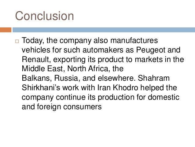 shahram shirkhani a look at iran khodro and its history shahram shirkhani