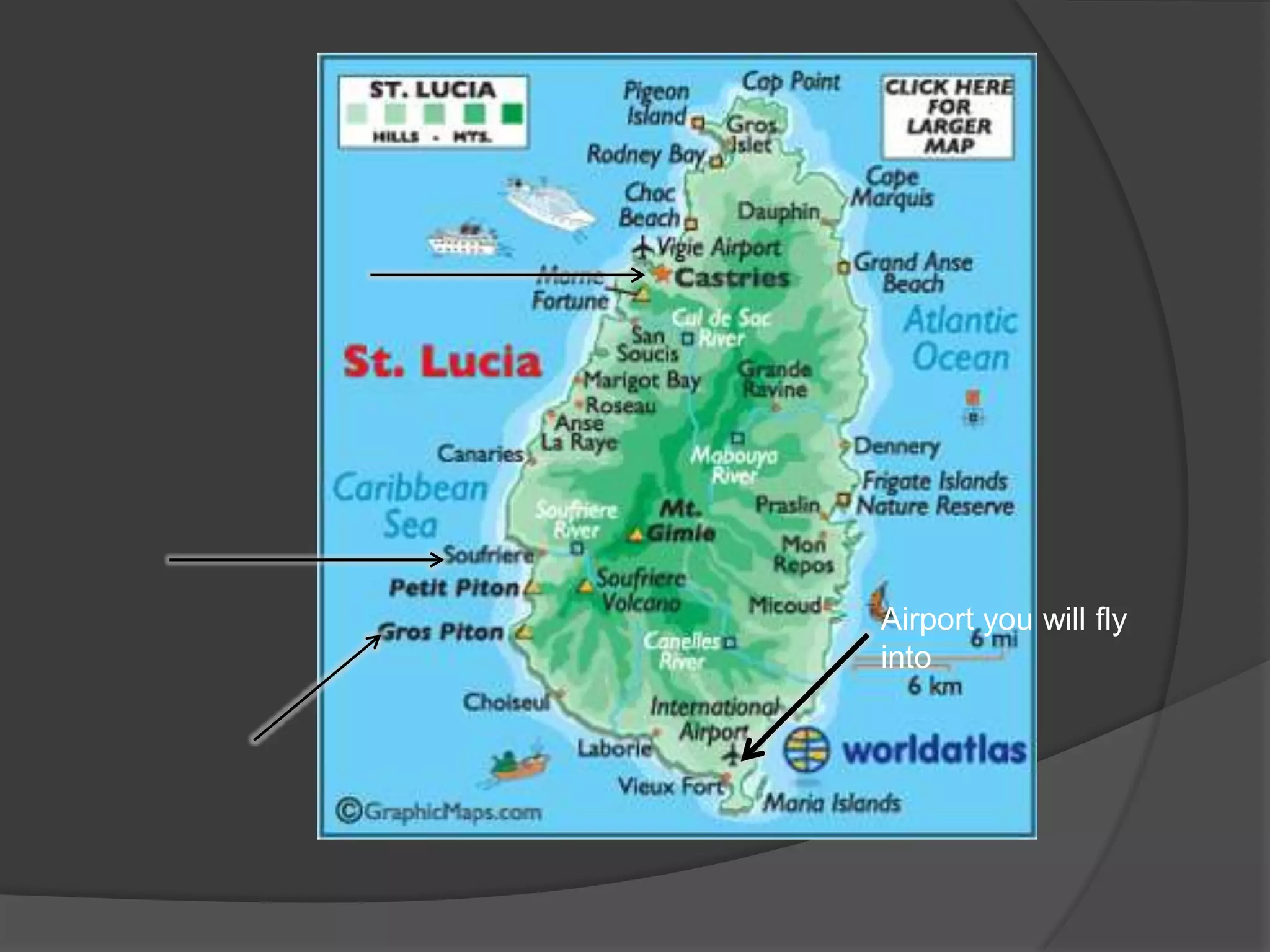 Airport you will fly
into

 