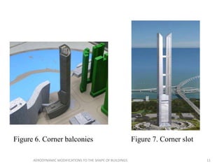 Figure 6. Corner balconies Figure 7. Corner slot
11AERODYNAMIC MODIFICATIONS TO THE SHAPE OF BUILDINGS
 