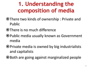 focus on the main issues