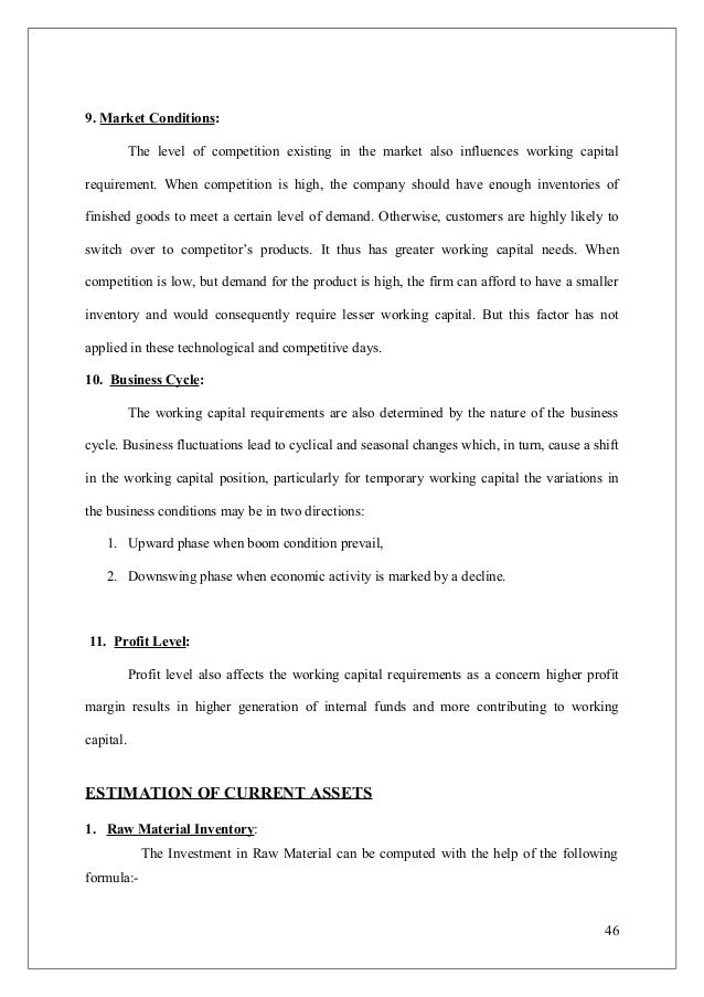 The Study Of Working Capital Management And Its Performance For Inte