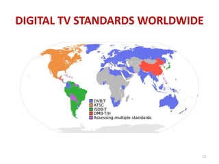DIGITAL TV STANDARDS WORLDWIDE 
13 
 