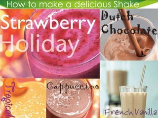 How to make a delicious Shake 