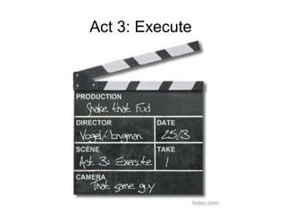 Act 3: Execute
 