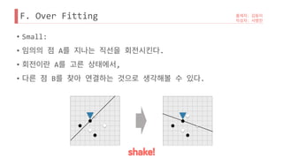 F. Over Fitting
• Small:
• A .
• A ,
• B .
 