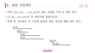 B.
• [11,12] ~ [12,16]
• [1,9], [11,16]
• .
[1,6]
[2,5]
[3,8]
[3,9]
[11,12]
[12,16]
 