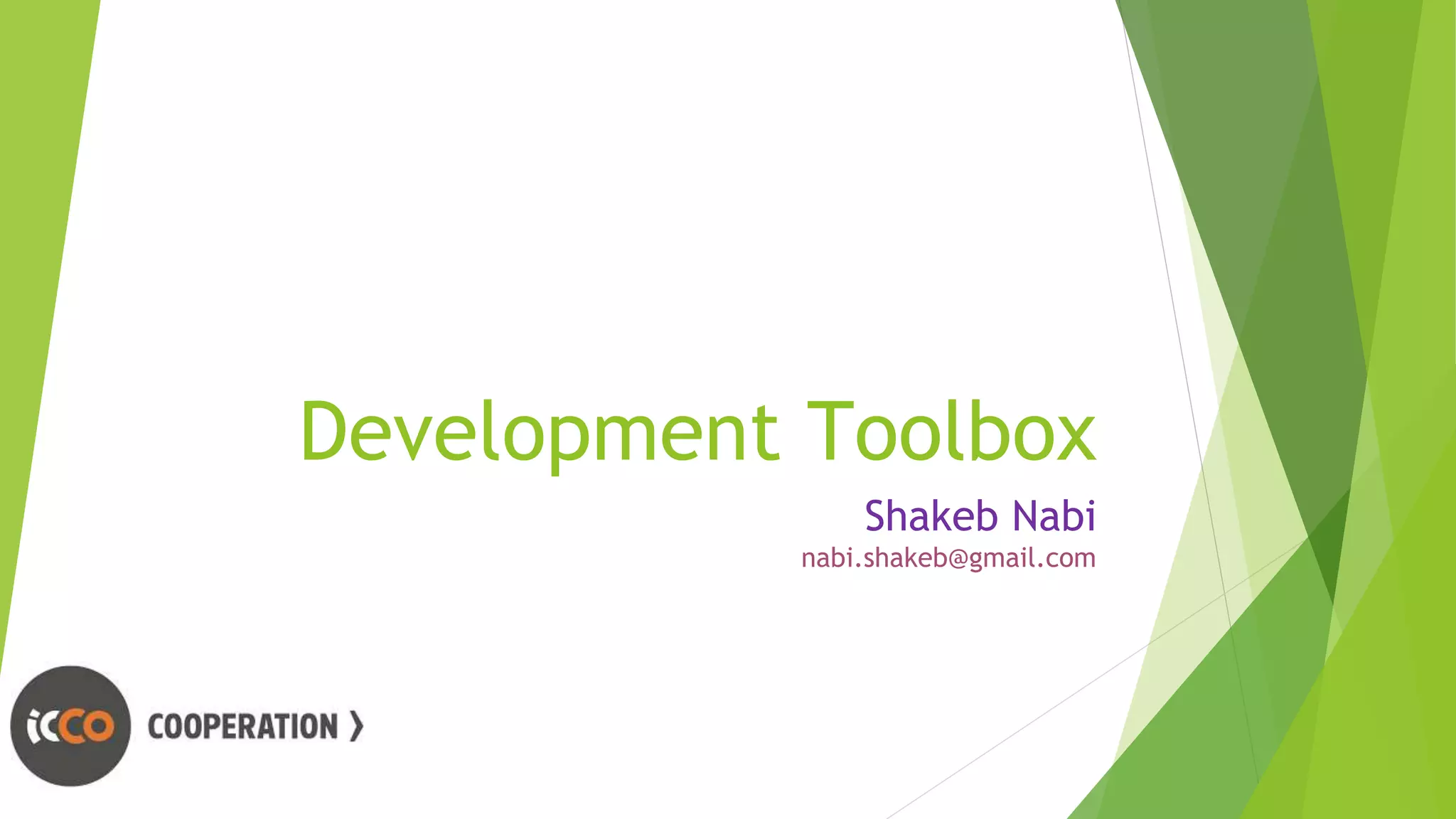 Development Toolbox | PPT
