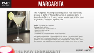 Eastern + African Bartending presentation