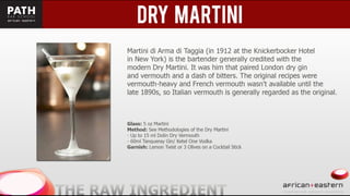 Eastern + African Bartending presentation