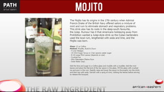 Eastern + African Bartending presentation