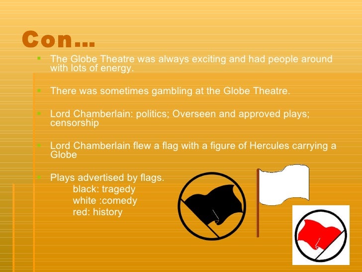 Gambling in the globe theatre