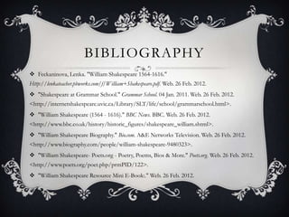 Shakespeare PPT