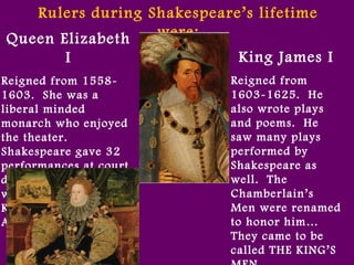 Shakespeare, Renaissance, and R&J PowerPoint | PPT