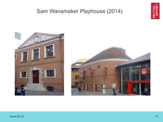 www.bl.uk 14
Sam Wanamaker Playhouse (2014)
 