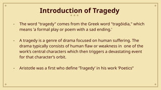 Shakespeare's concept of tragedy with defination | PPTX