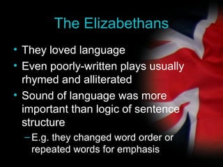 Shakespeare’s language | PPT