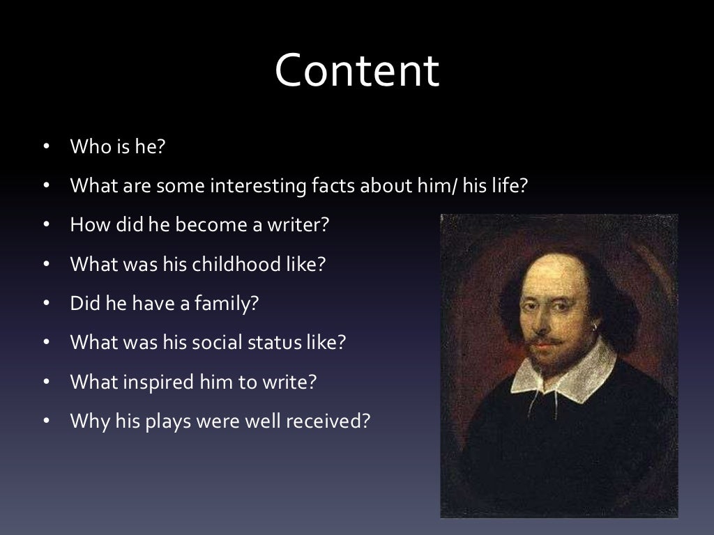 Shakespeare's life
