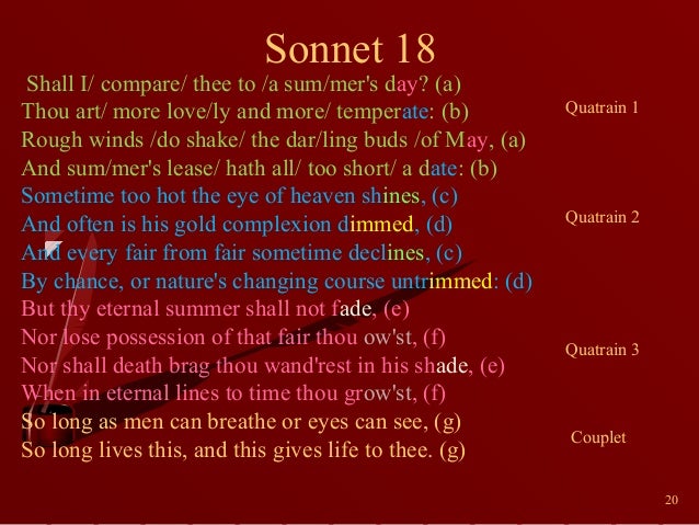 Shakespeare sonnets