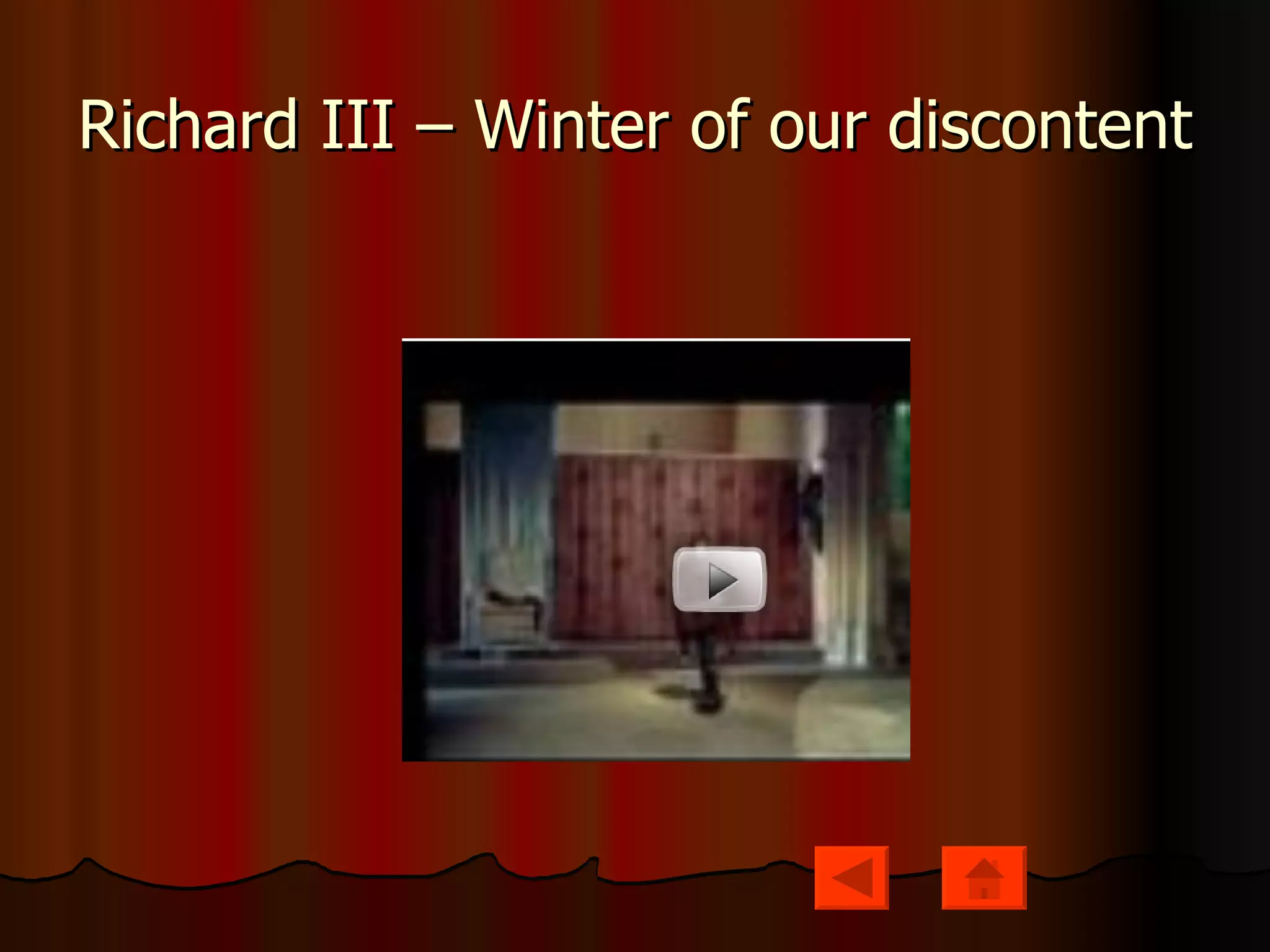 Richard III – Winter of our discontent 