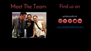 Find us onMeet The Team
www.shakeandstiruk.com
@shakeandstiruk
 