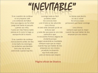 Página oficial de Shakira
 