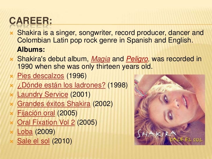 shakira biography in spanish