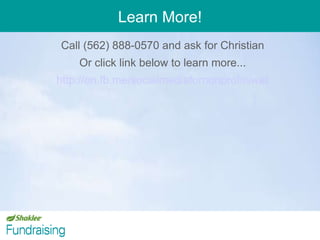 Learn More! Call  (562) 888-0570 and ask for Christian Or click link below to learn more... http://on.fb.me/socialmediafornonprofitswebinar 