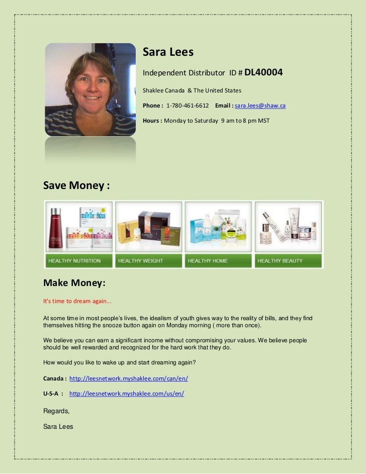 How to find a Shaklee independent distributor for Edmonton Alberta Canada.