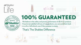 Shaklee Opportunity Presentation October 2016