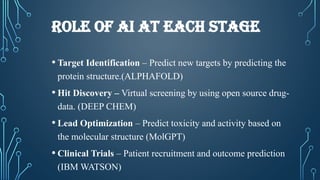 AI Revolutionizing Drug discovery and Development | PPTX