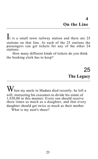 Shakuntala devi puzzles