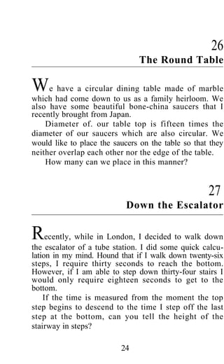 Shakuntala devi puzzles