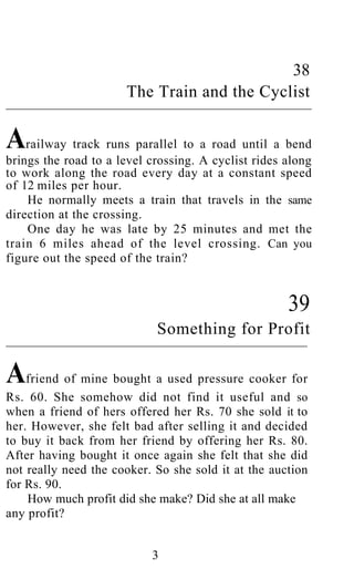 Shakuntala devi puzzles